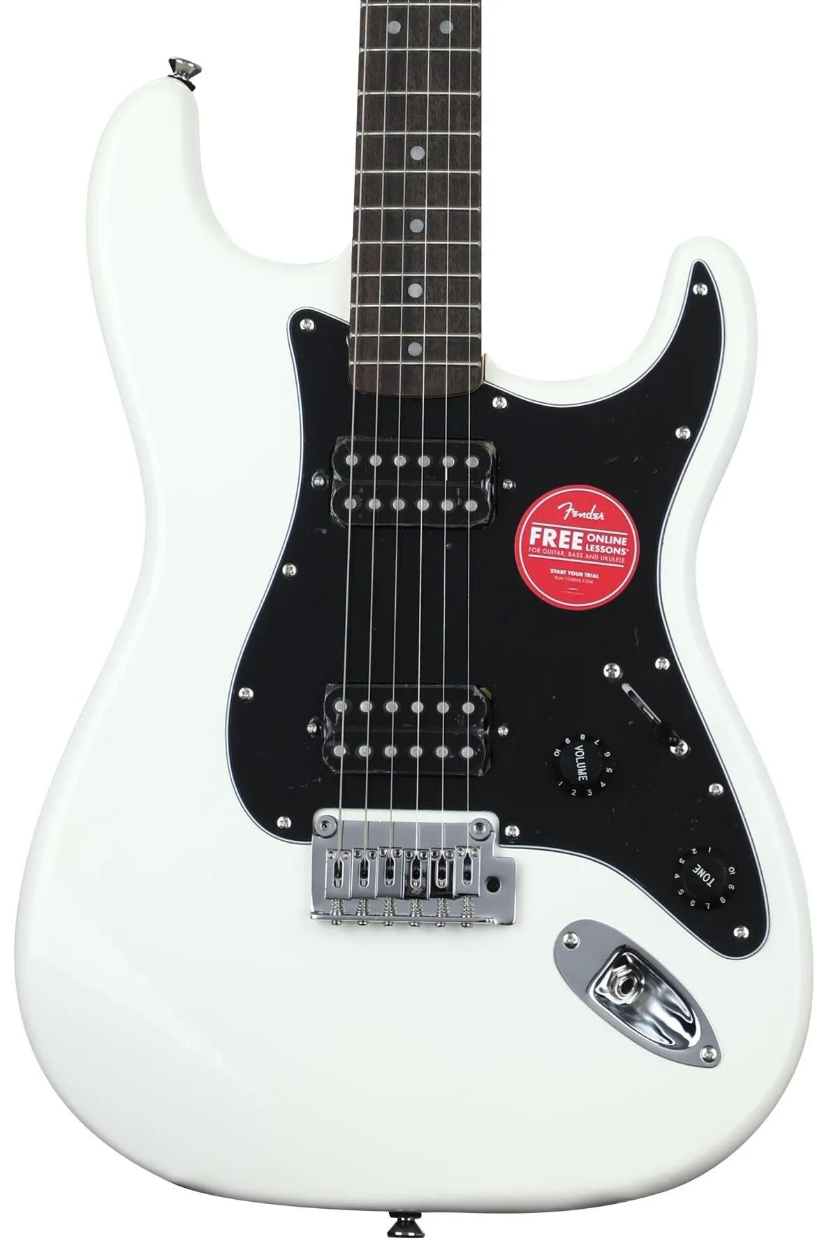 

Электрогитара Stratocaster Squier Affinity Series — олимпийский белый цвет с лавровой накладкой на грифе