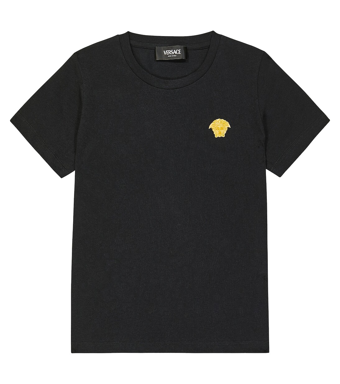 

Футболка из хлопкового джерси с декором medusa Versace Kids, мультиколор