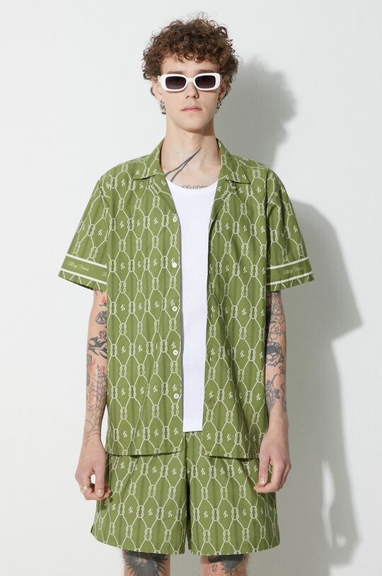 

Курортная рубашка из хлопка Filling Pieces, зеленый
