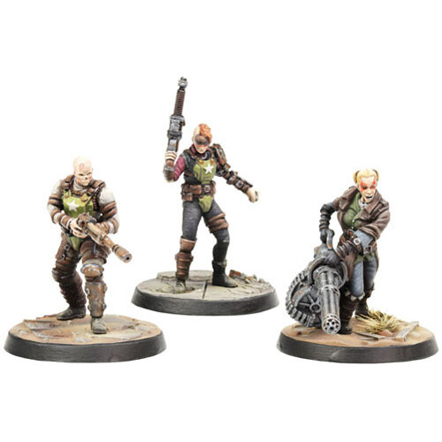 

Фигурки Fallout: Wasteland Warfare- Ack Ack, Sinjin & Avery Modiphius