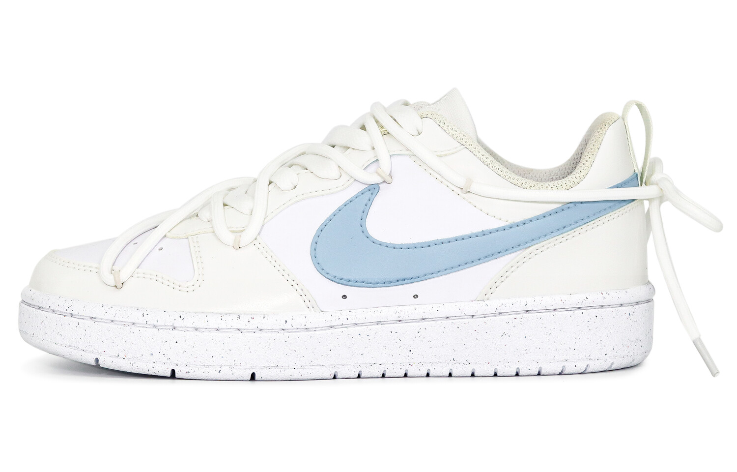 

Кроссовки Nike Court Borough Skateboarding Shoes Women's Low-top Blue/White/Yellow, синий/белый/желтый