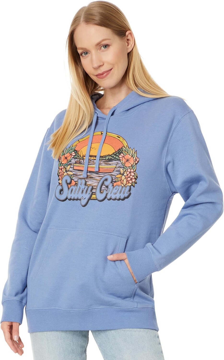 

Худи Salty Crew On Vacation Pullover Hoodie, цвет Blue Dusk