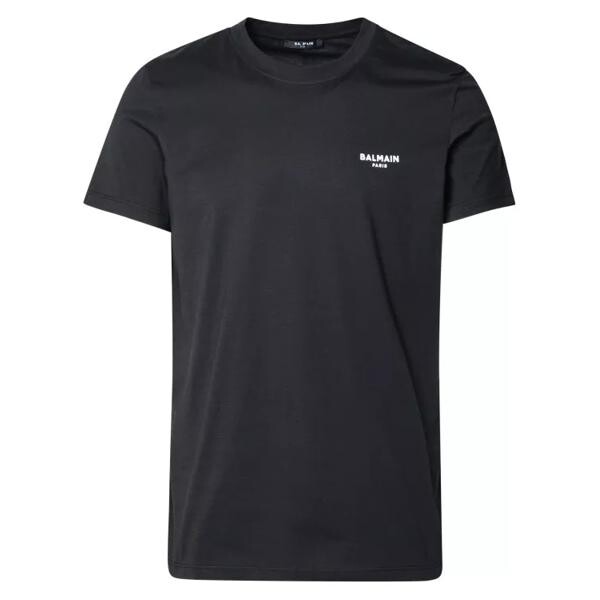 

Футболка black cotton t-shirt Balmain, черный