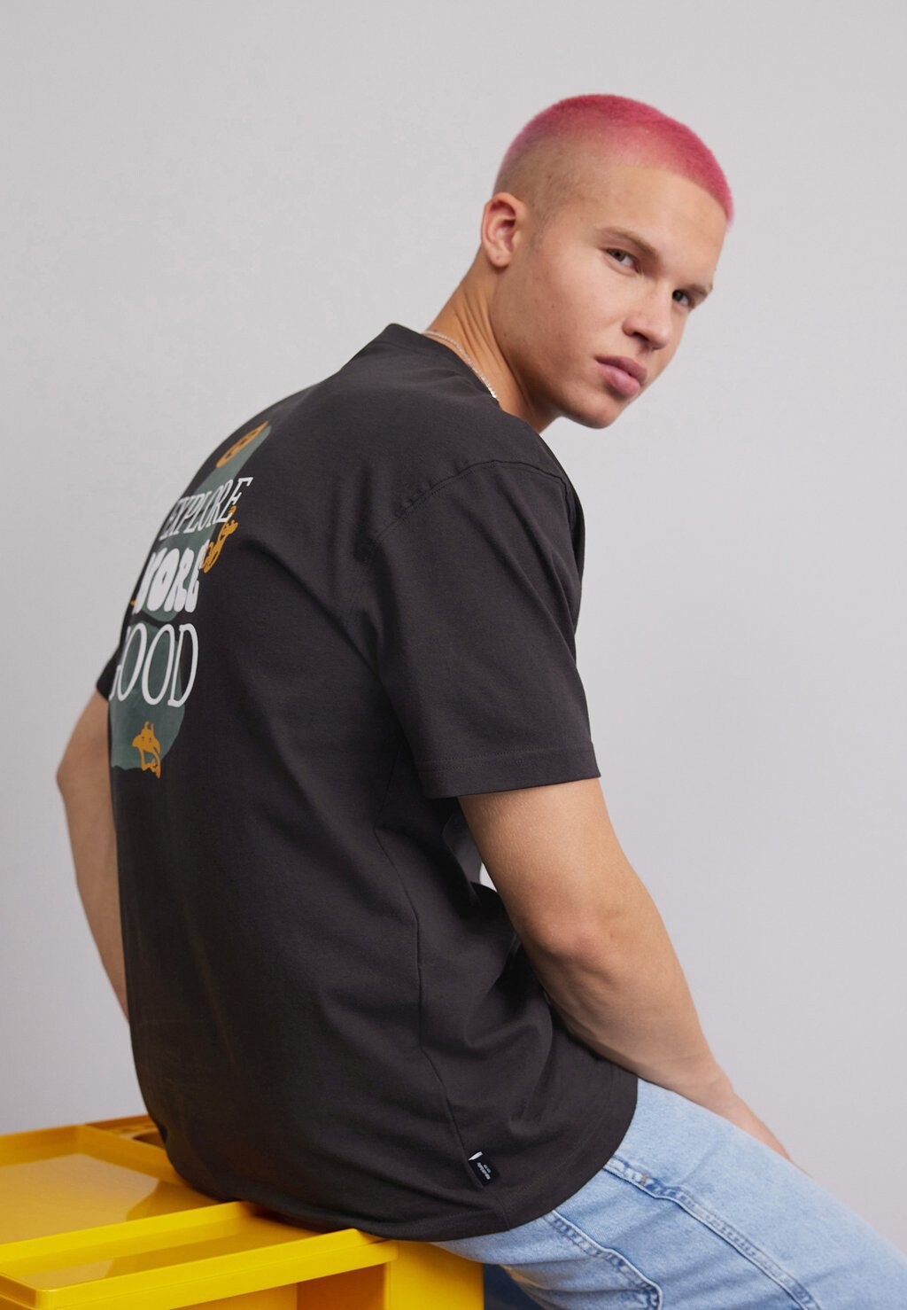 

Футболка с принтом Puma, черный