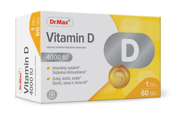 

Dr. Max Витамин D 4000 МЕ 60 капсул Добавка витамина D