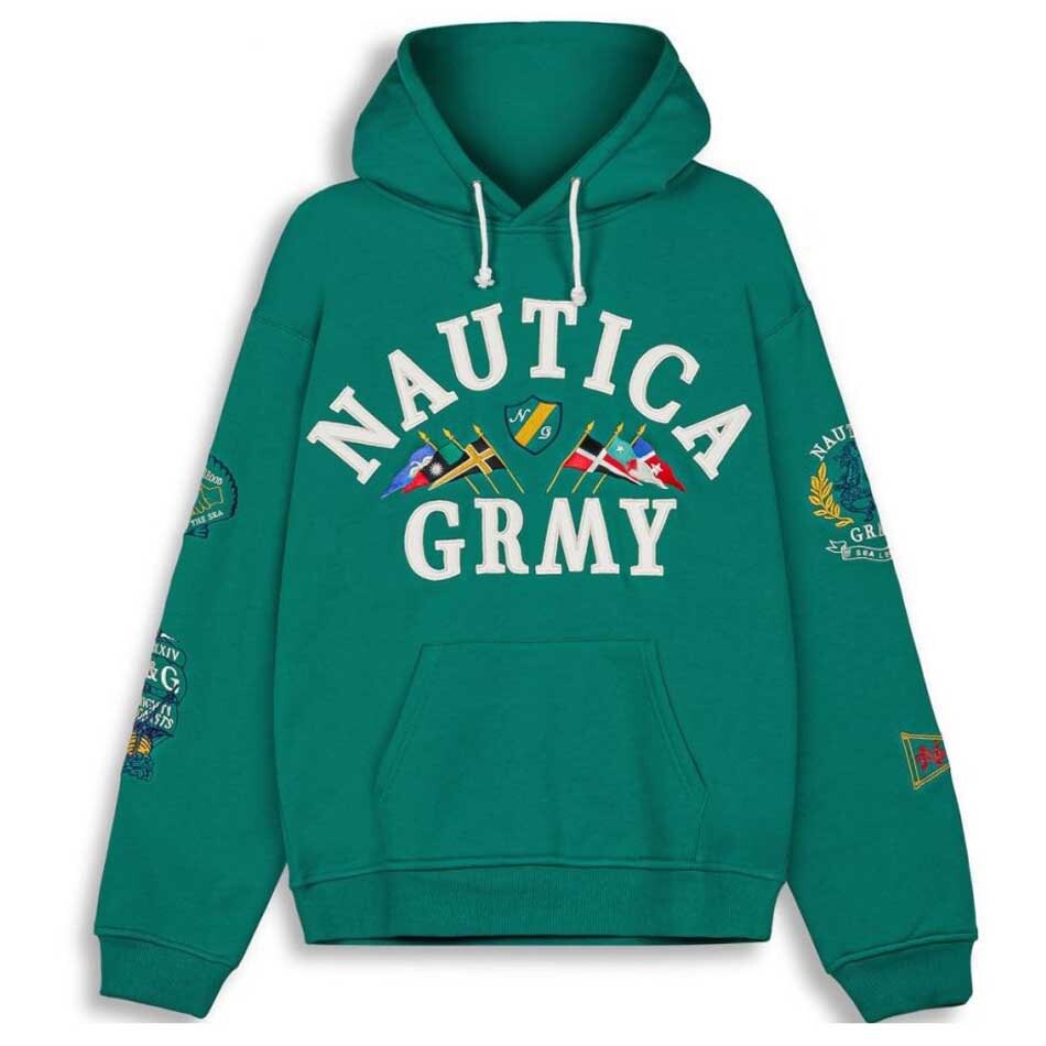 

Худи Grimey Mighty Harmonist Nautica Vintage, зеленый
