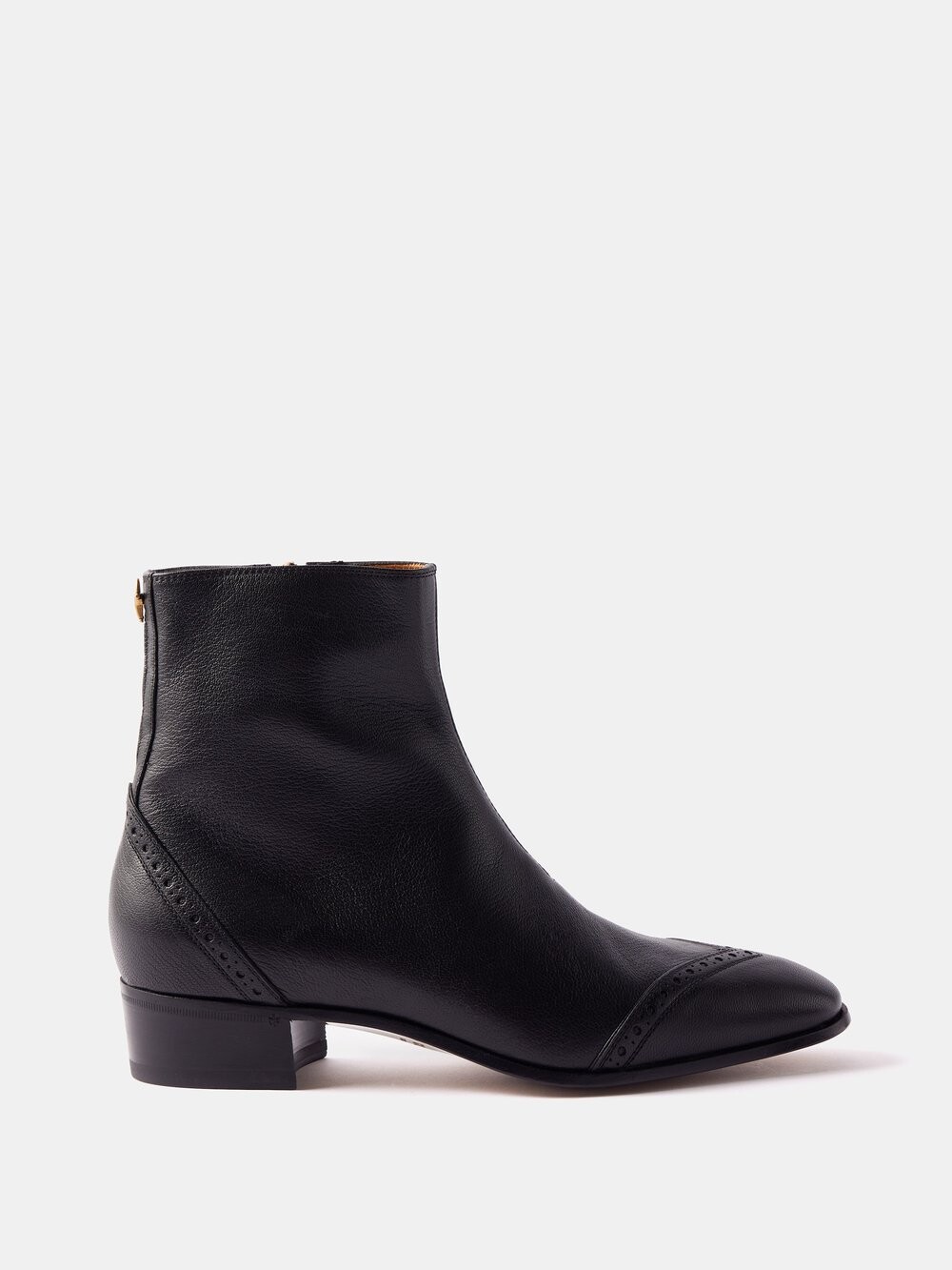 

Ботинки челси из полуконской кожи Gucci, черный