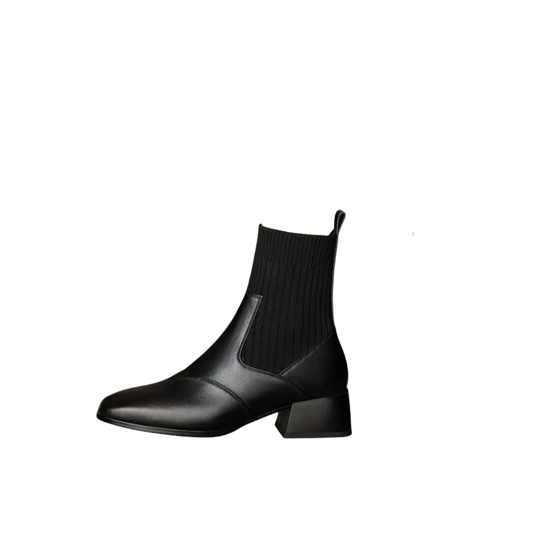 

Ботильоны женские Abcfjg, цвет Black Fleece-Lined