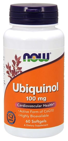 Now Foods, Убихинол 100 мг 60 капсул