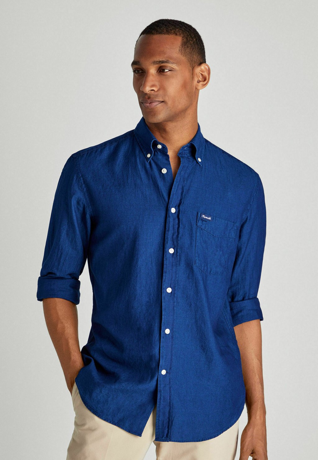 Рубашка Façonnable, цвет indigo blue
