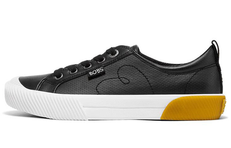 

Кроссовки для скейтбординга Bobs женские низкие черные/белые Skechers