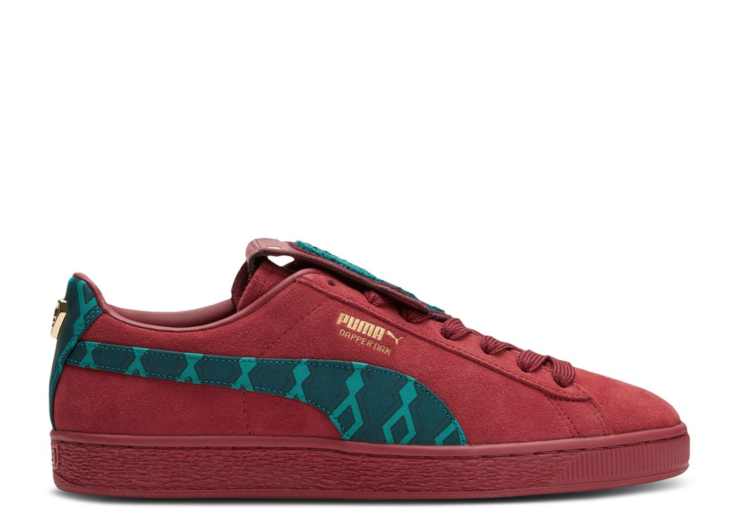 

Кроссовки Puma Dapper Dan X Suede 'Jacquard Print - Intense Red', красный