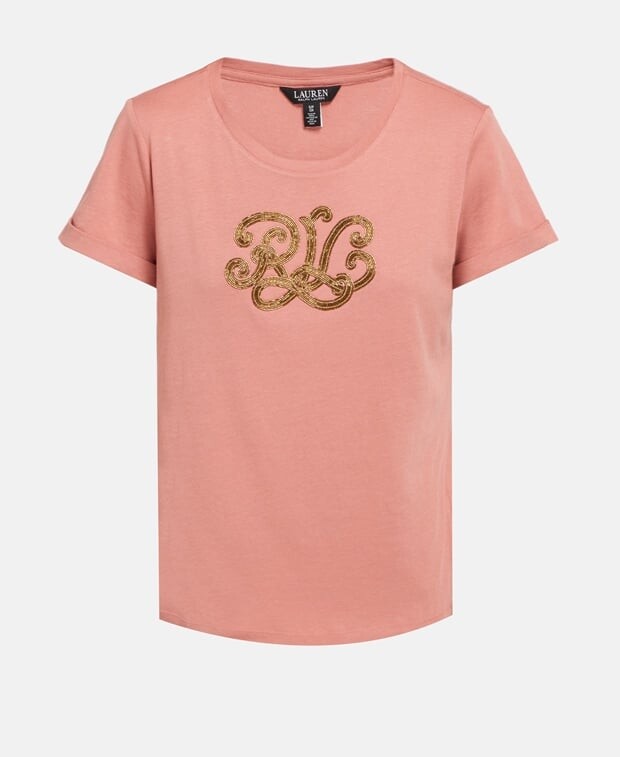 

Футболка Lauren Ralph Lauren, розовый