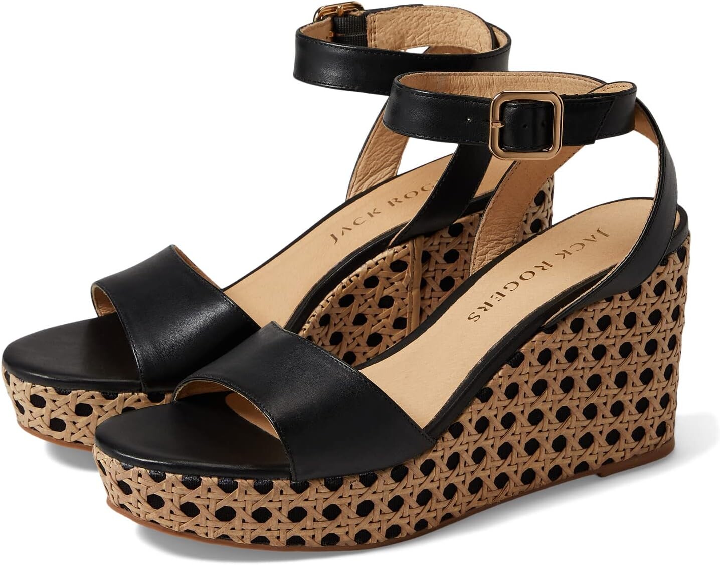 

Босоножки Merrain Caning Wedge Jack Rogers, черный