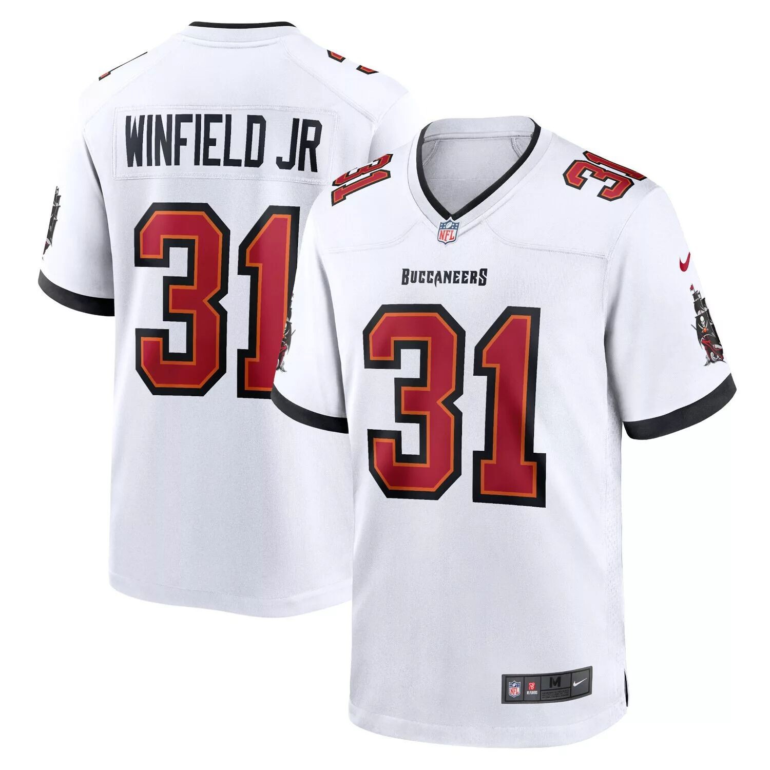 

Мужская белая футболка Antoine Winfield Jr. Tampa Bay Buccaneers Game Nike, Белый