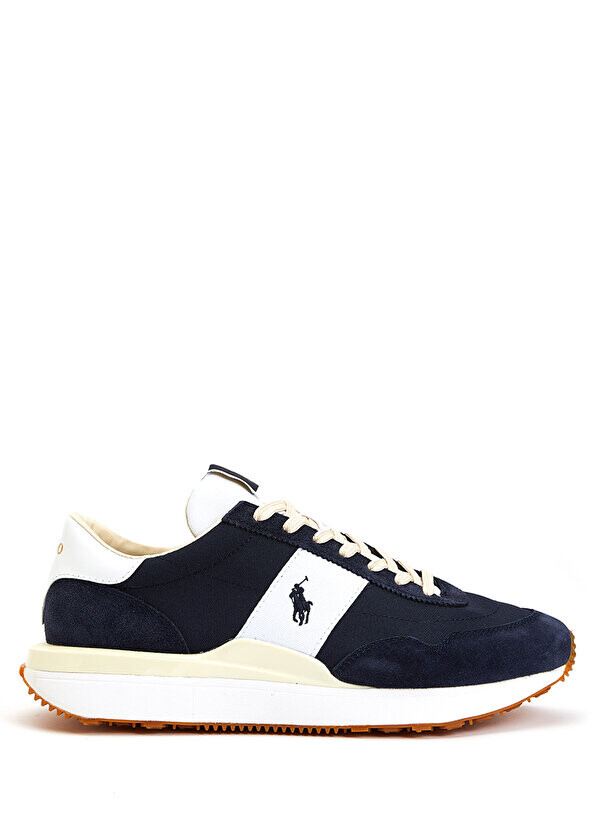 

Темно-синие кожаные мужские кроссовки с логотипом Polo Ralph Lauren, Синий