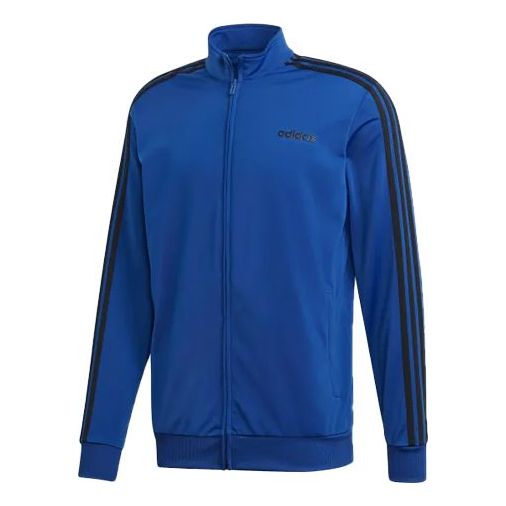 Куртка adidas Stand Collar Stripe Windproof Sports Jacket Blue, синий