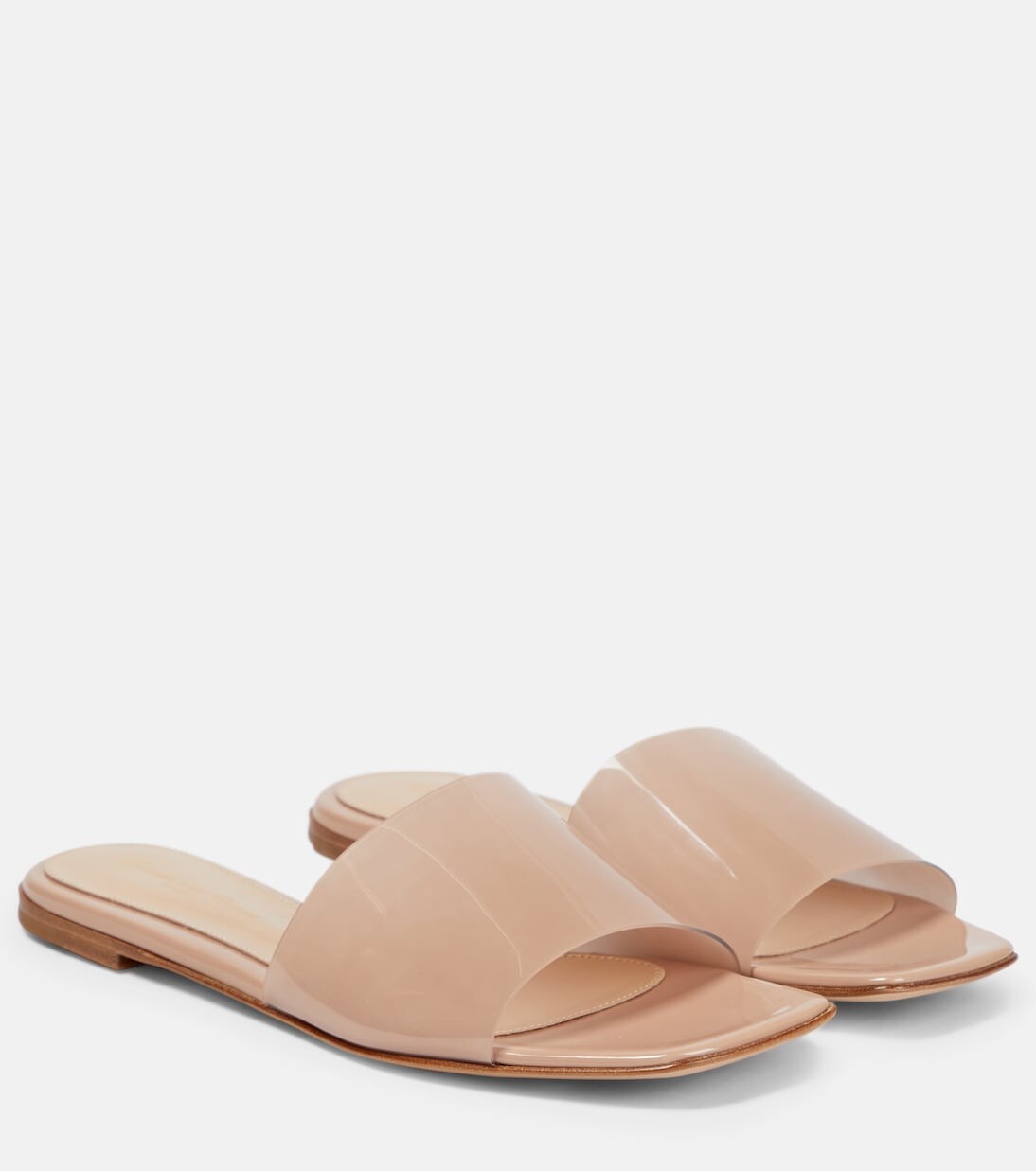 

Шлепанцы из пвх и кожи Gianvito Rossi, бежевый