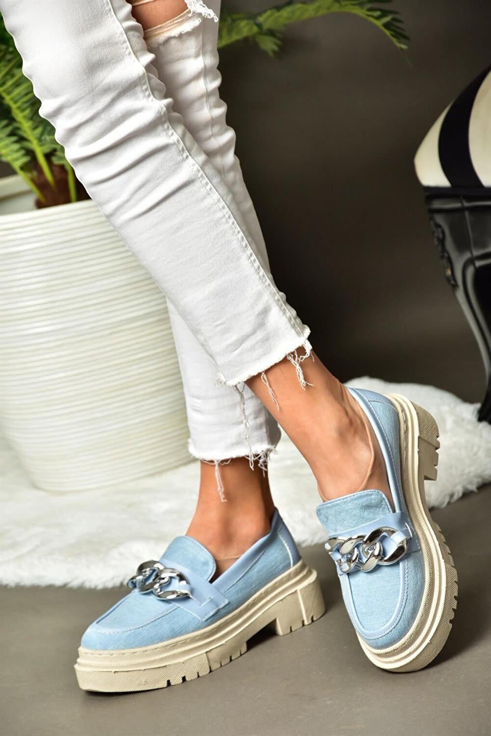

K2947600 Синяя повседневная женская обувь Fox Shoes