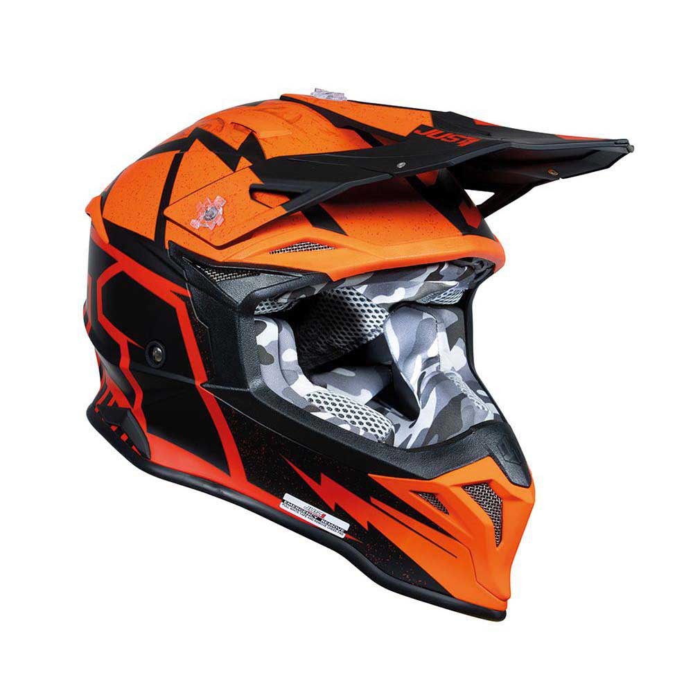 цена Шлем для мотокросса Just1 J39 Rock, оранжевый