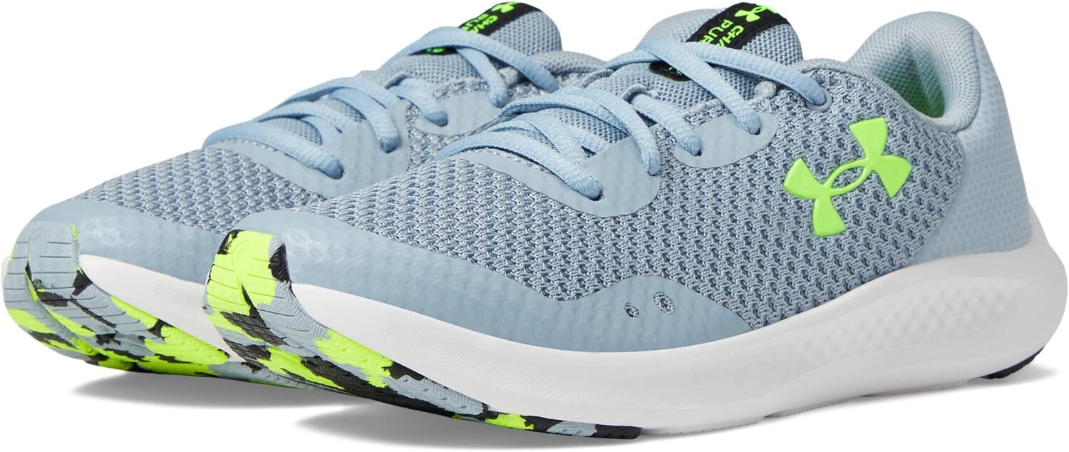 

Кроссовки Charged Pursuit 3 Under Armour, цвет Harbor Blue/Black/Lime Surge