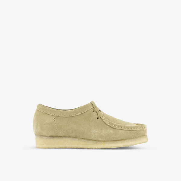 

Замшевые туфли Wallabee Clarks Originals, цвет maple