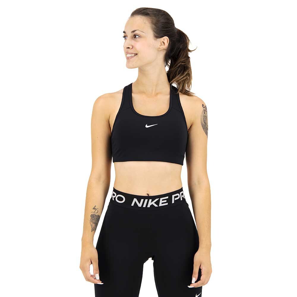 

Спортивный бюстгальтер Nike Swoosh Medium Support Padded, черный