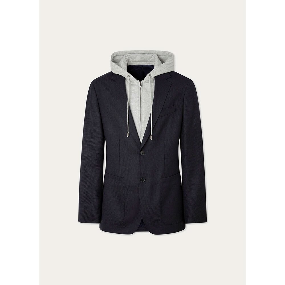 

Блейзер Hackett Texture W/ Jersey, синий