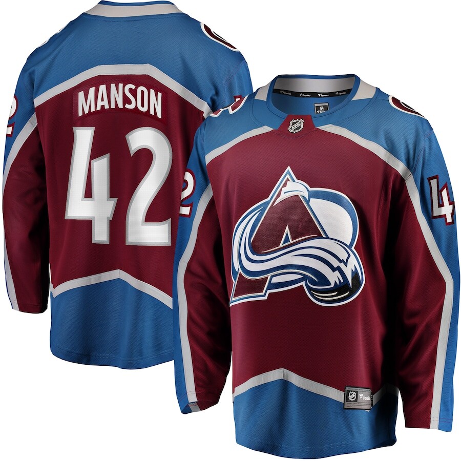 

Джерси Fanatics Branded Colorado Avalanche, бордовый