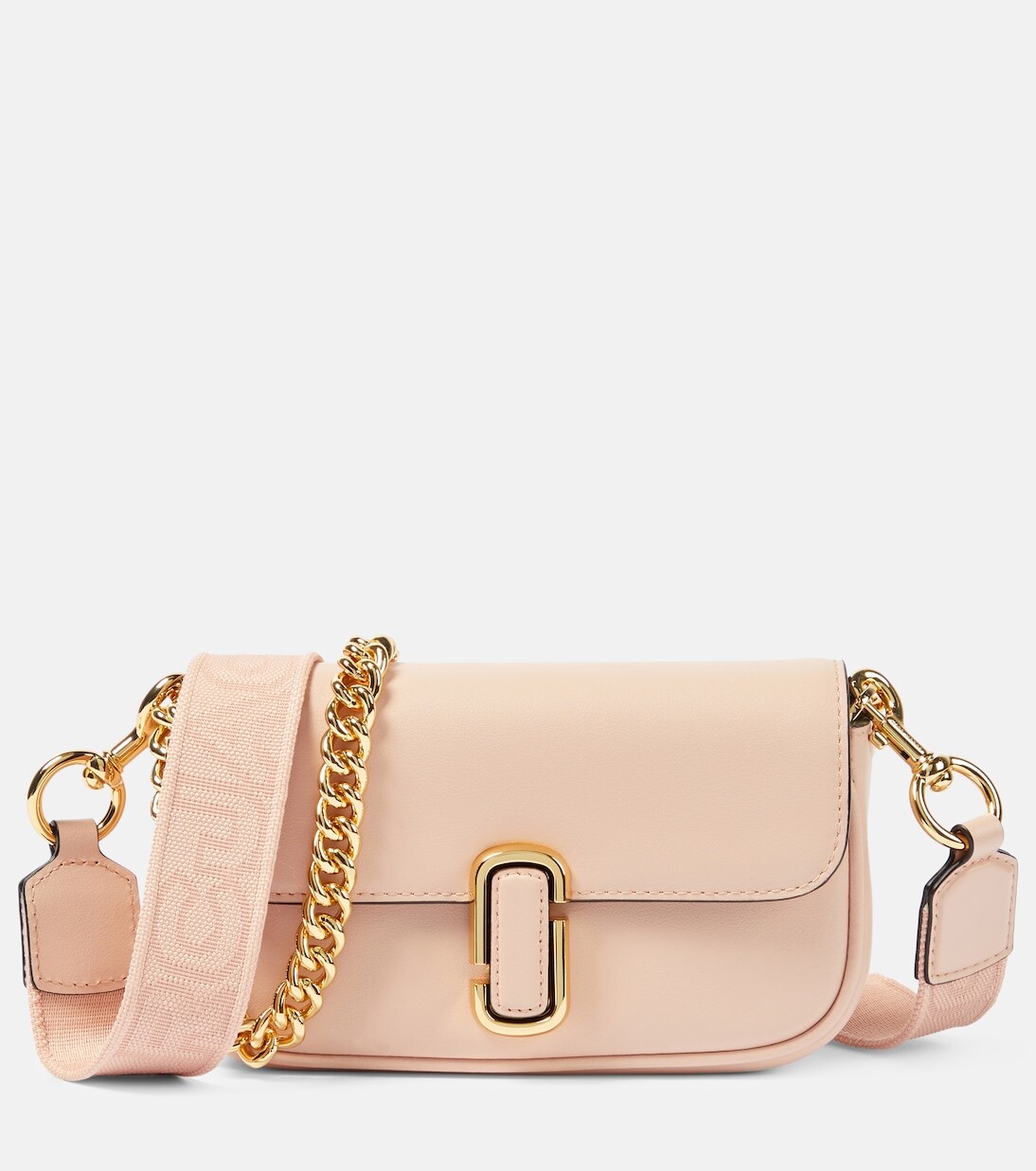 

Кожаная сумка через плечо J Marc Mini Marc Jacobs, розовый