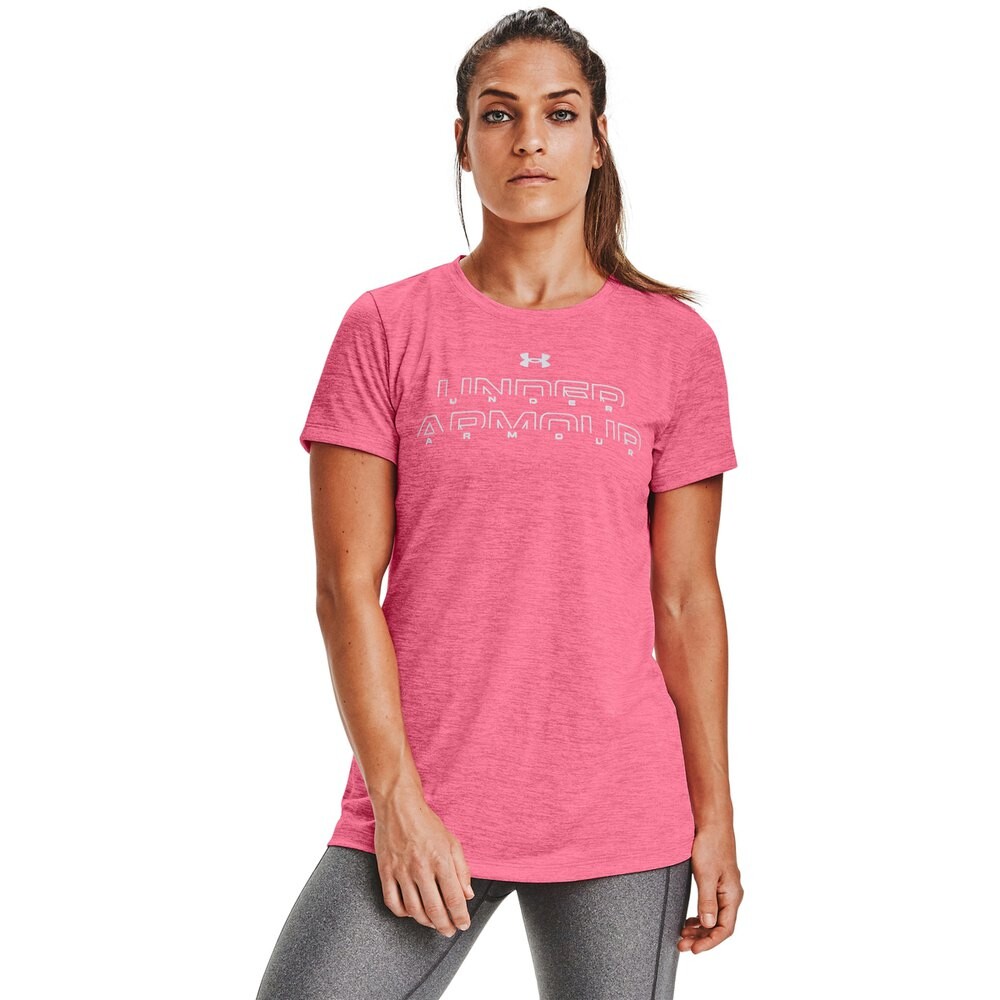 

Футболка Under Armour Graphic Wordmark, розовый