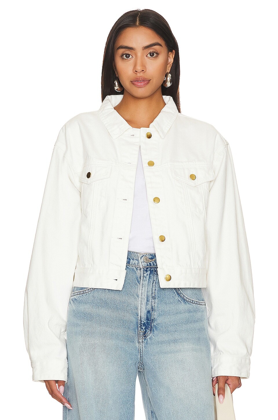 

Куртка SNDYS X Revolve Laurent Denim, белый