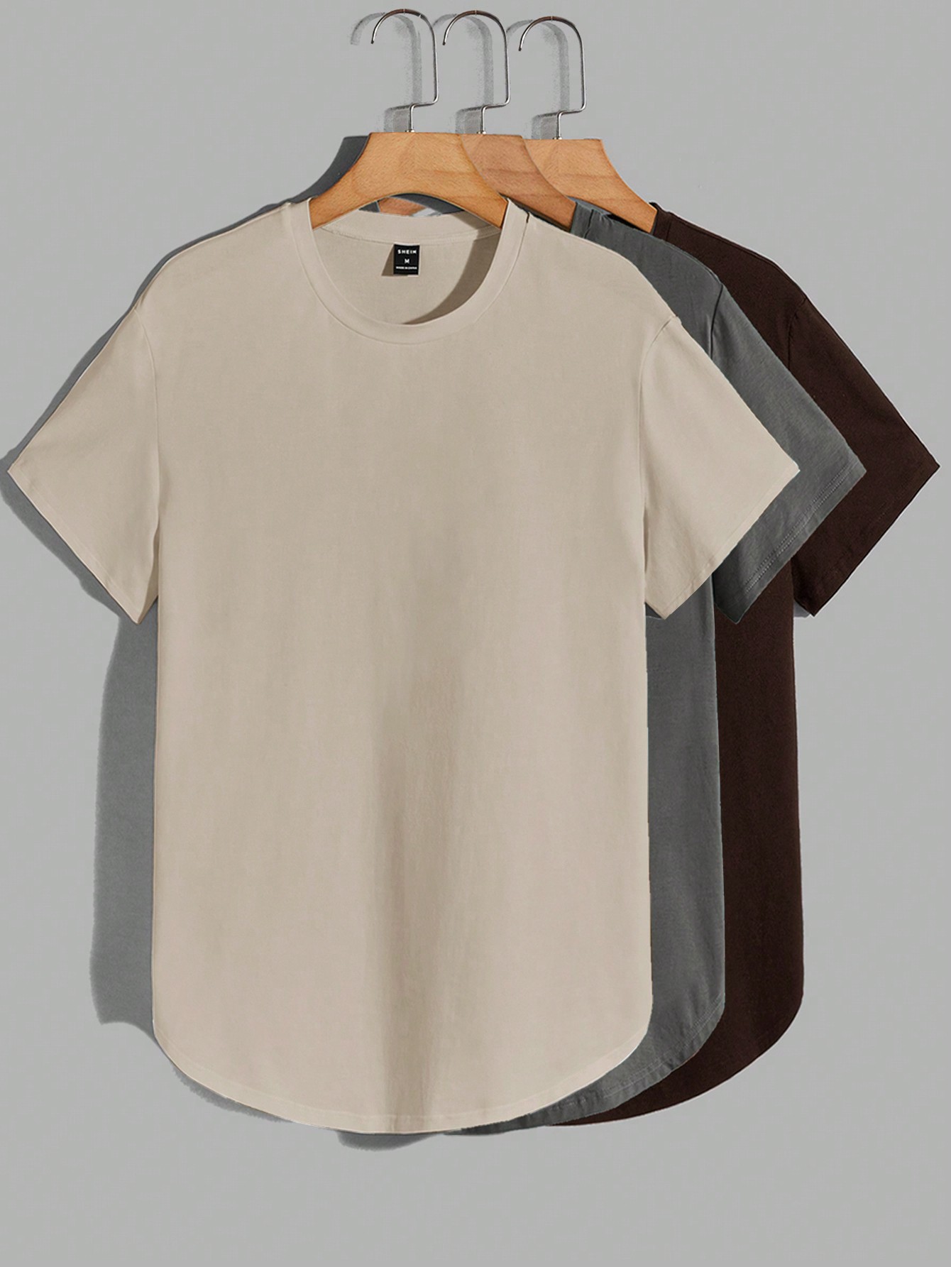 Мужские однотонные футболки с короткими рукавами Manfinity Basics, 3 шт., черный