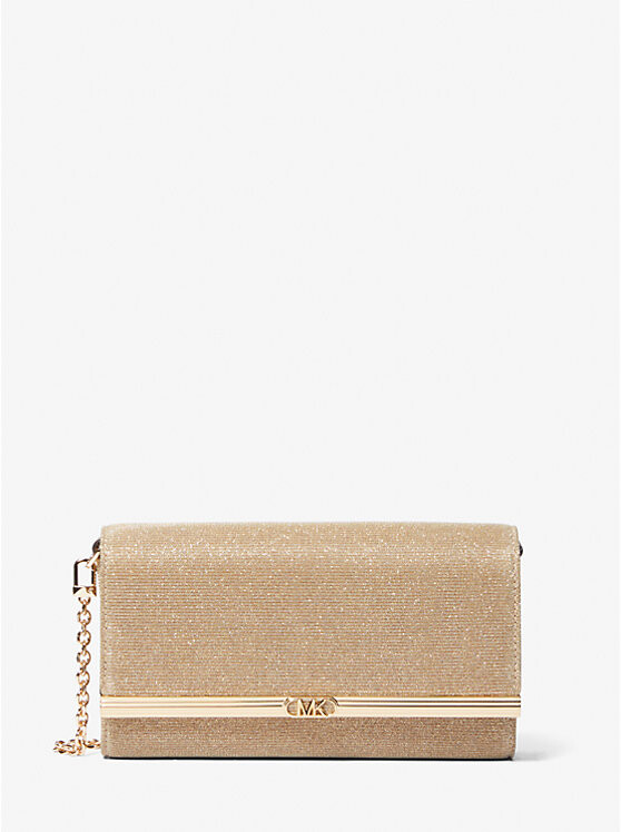 

Большой сетчатый клатч Mona с блестящей цепочкой Michael Kors, желтый
