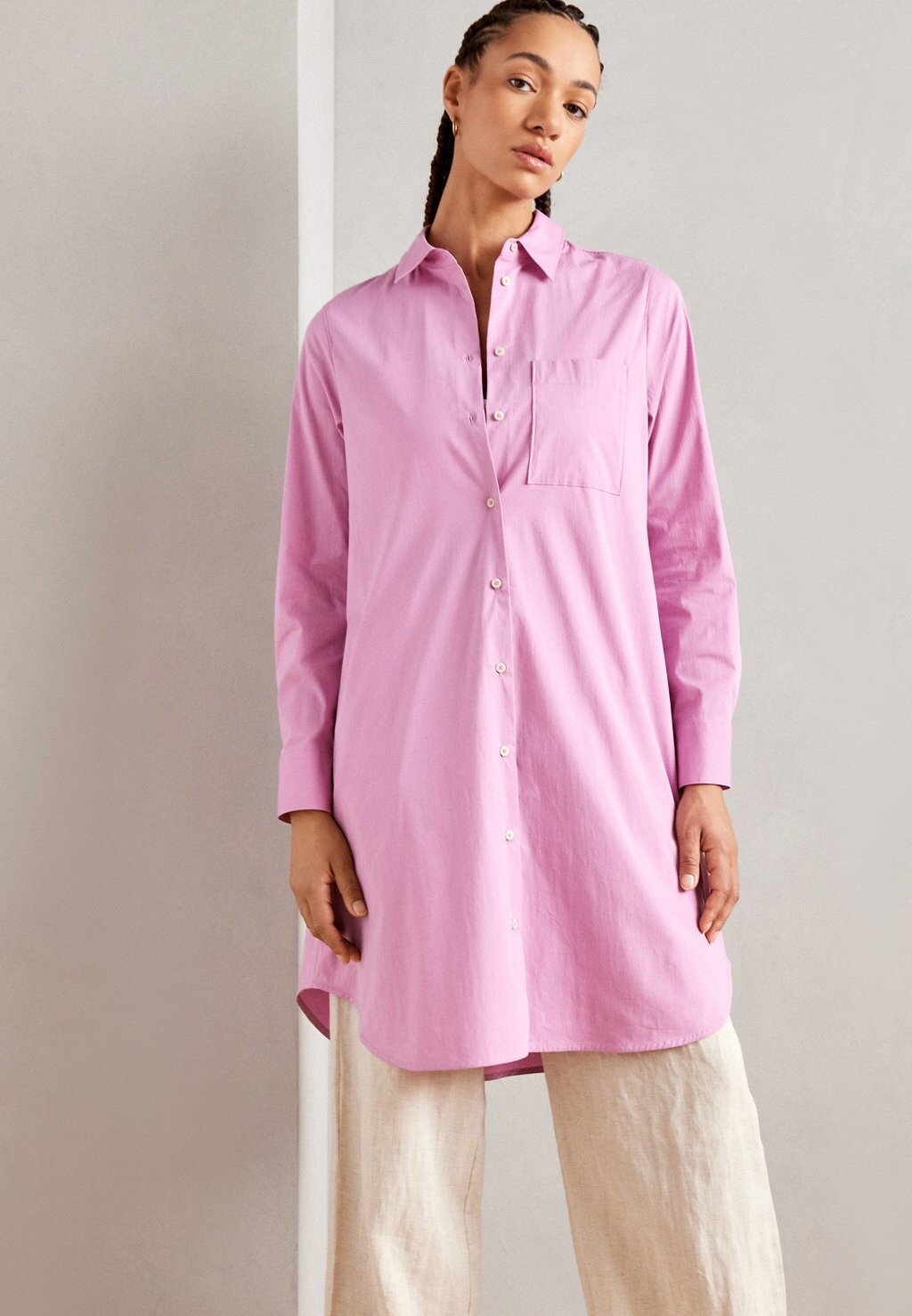 

Платье-блузка DRESS A-LINE SHIRT DETAILS LONG SLEEVE Marc O'Polo, цвет berry lilac