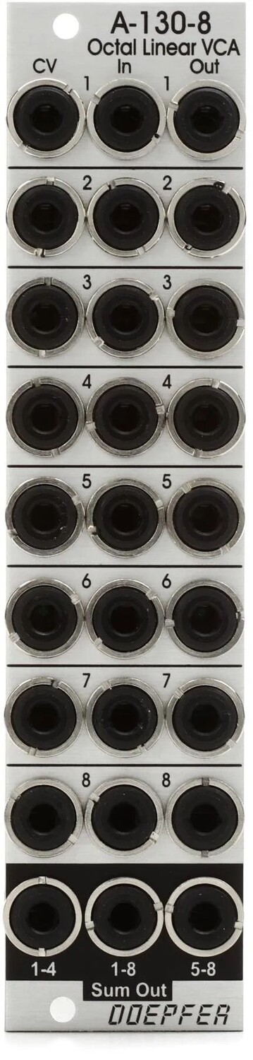 

Doepfer A-130-8 Восьмеричный линейный модуль VCA Eurorack