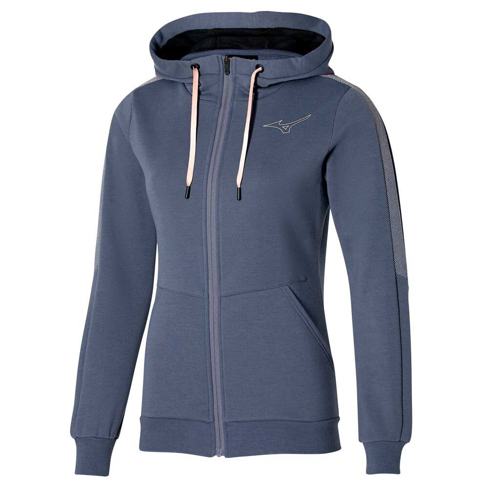 

Толстовка Mizuno Release Full Zip, синий