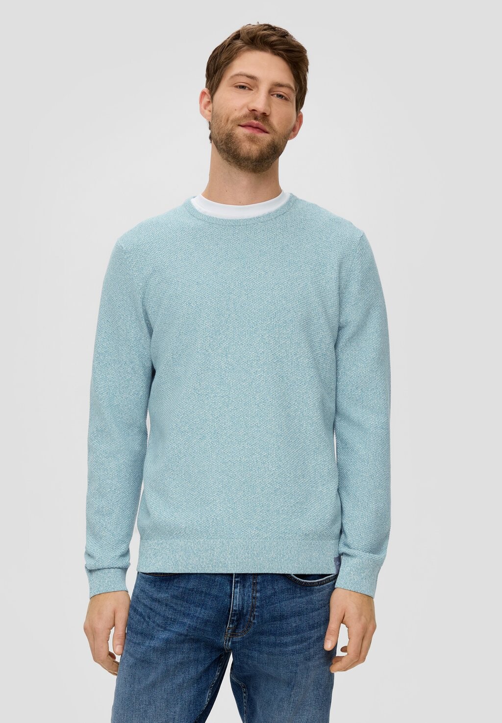 

Вязаный свитер MIT CREW NECK s.Oliver, цвет pastelltürkis