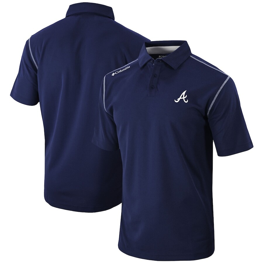 

Поло с коротким рукавом Columbia Atlanta Braves, нави