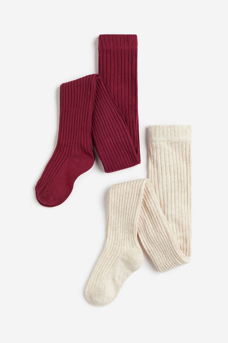 

2 упаковки колготок тонкой вязки H&M, красный