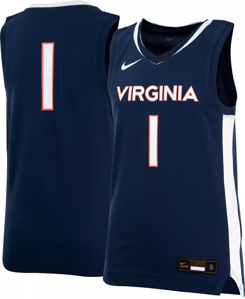 

Синяя реплика баскетбольной майки Nike Youth Virginia Cavaliers #1