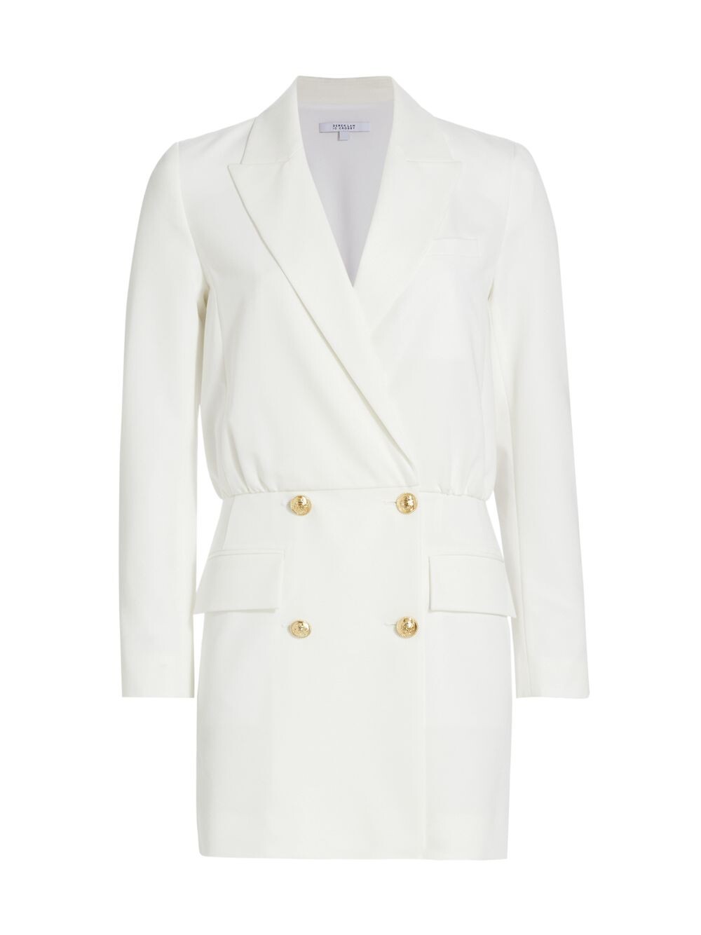 

Блейзерное платье Chiara Derek Lam 10 Crosby, слоновая кость
