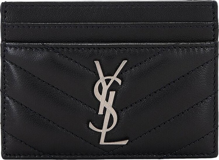 

Футболка Saint Laurent Cassandre Credit Card Case 'Steel Blue', синий