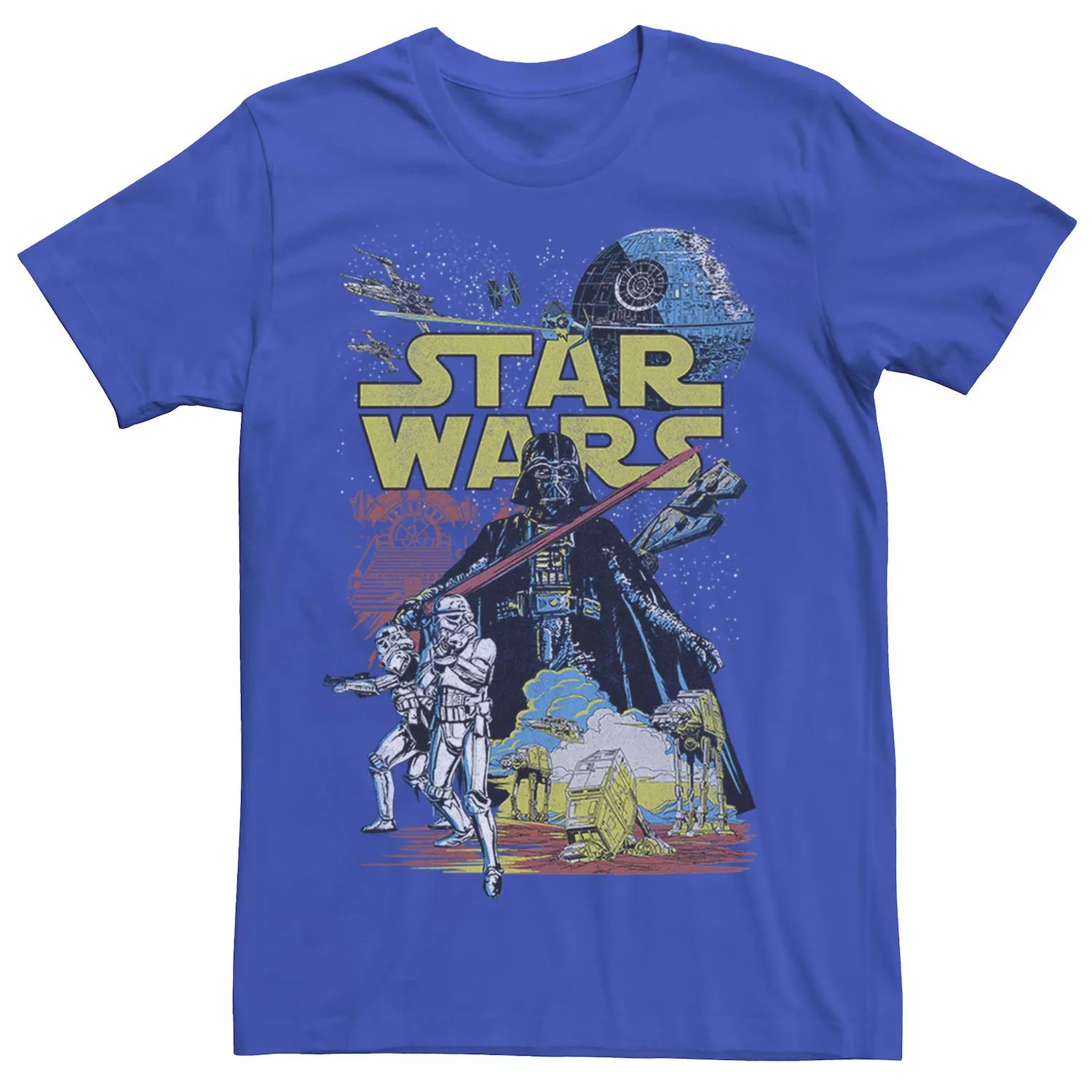 Мужская классическая футболка с плакатом и рисунком Rebel Star Wars h top royal star