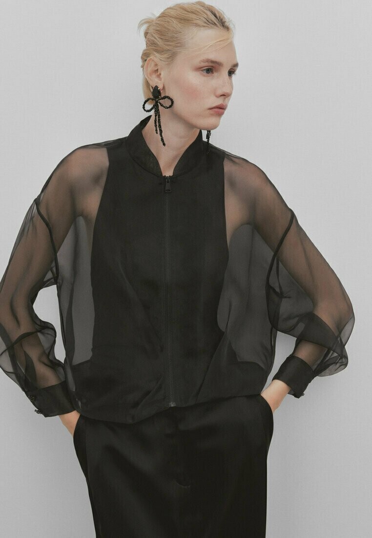 

Куртка бомбер Massimo Dutti, черный
