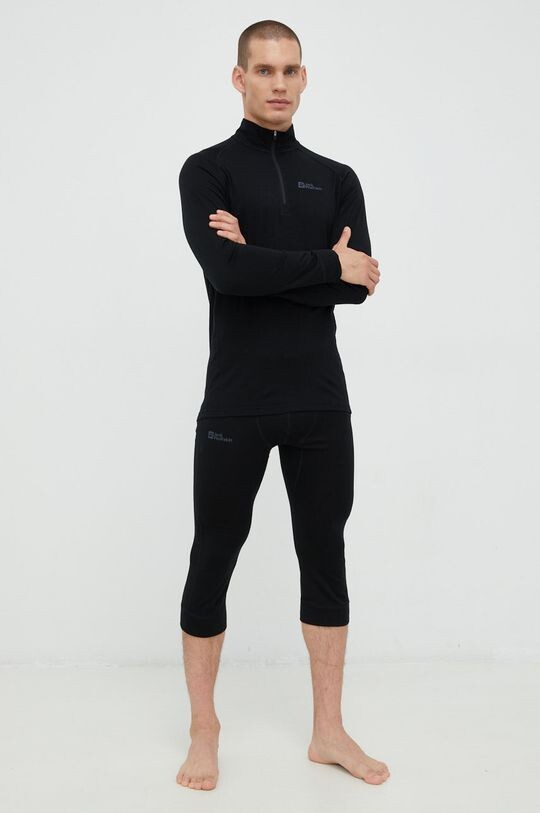 

Функциональные леггинсы Alpspitze из шерсти Jack Wolfskin, черный