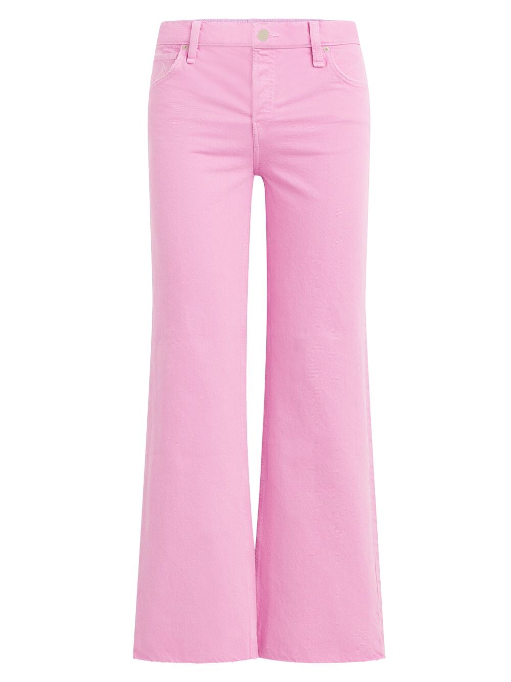 

Широкие укороченные джинсы Rose с высокой посадкой Hudson Jeans, фуксия