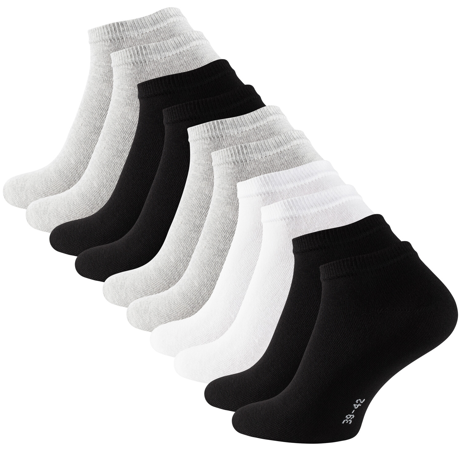 

Носки Stark Soul Essentials Sneaker 10 шт, цвет Schwarz/Weiss/Grau Mix