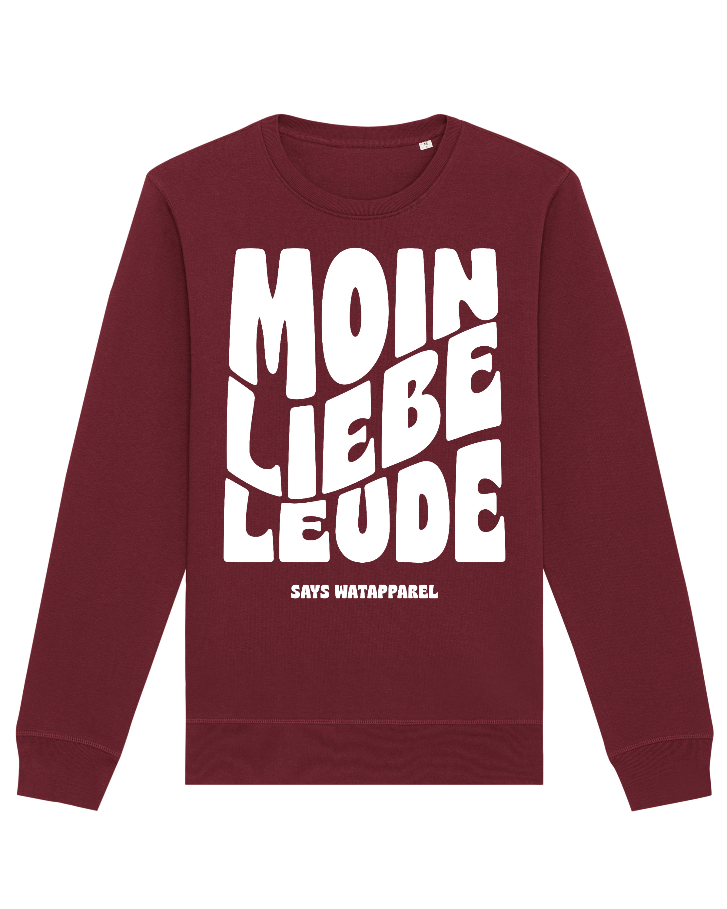 

Толстовка wat Apparel Moin liebe Leude, цвет Weinrot