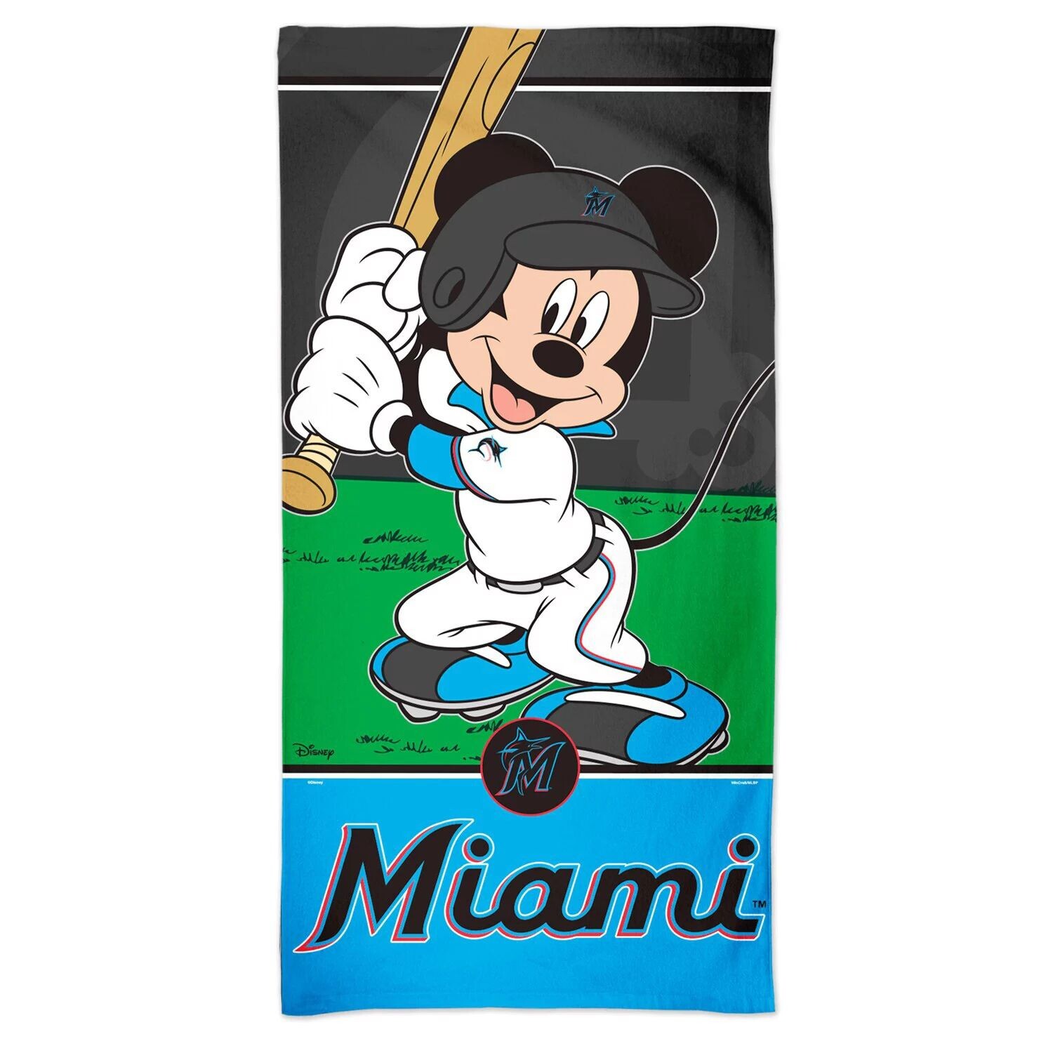 

Пляжное полотенце WinCraft Miami Marlins 30 x 60 дюймов Disney Spectra